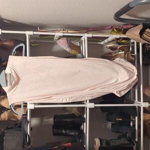 Pink high neck ruched top